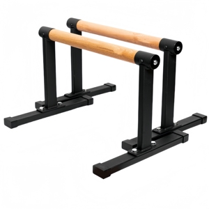 <span class=keywords><strong>Barres</strong></span> parallè<span class=keywords><strong>les</strong></span> en bois de différentes tailles Barre de trempage avec poignées épaisses en hêtre Supports push-up en métal - Product Image 2