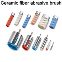 Brosse de pierre en fibre de céramique XEBEC OEM pour CNC/tour/robot ébavurage polissage finition de surface élevée aluminium/Mg/acier inoxydable