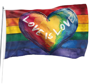 Bandera Arcoíris de los Derechos Trans, Derechos Humanos, Orgullo <span class=keywords><strong>Gay</strong></span>, Bandera Personalizada de Tela de Poliéster de 3x5 pies para Exteriores - Product Image 3