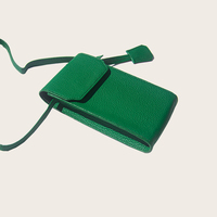 Étui de téléphone en cuir grainé motif litchi avec cordon bandoulière pour iPhone, pochette en PU, sangles amovibles avec pochette
