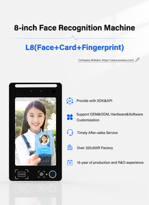 Système de contrôle d'accès biométrique Android avec reconnaissance faciale dynamique haute sécurité de 8 pouces pour la gestion des présences - Product Image 3