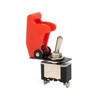 Interrupteur à bascule E-TEN1021 KN3A-101 2 broches 2 positions étanche avec capuchon, 12V max, marche/arrêt, SPDT, plastique et métal