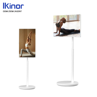 IKinor, Nuevo Televisor Inteligente Portátil con Pantalla Táctil de 27 Pulgadas, Android, Reproduce Videos, Giratorio, Móvil, Full HD, 40-75Hz