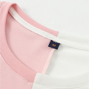 Factory Custom Splicing Solid Colour Short Sleeve Men's Summer Foreign Trade T-shirt Pullover European Size - Product Image 5