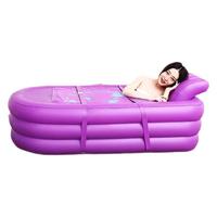 Baignoire sauna vapeur gonflable en PVC pliable pour usage domestique, baignoire individuelle pour adulte