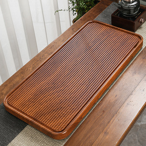 A single piece of bamboo <b>tea</b> <b>tray</b> with integrated drainage system, perfect for Kung Fu <b>tea</b> sets, <b>tea</b> tables, <b>tea</b> seas, and <b>tea</b> - Product Image 3