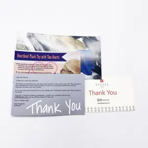 Hochwertige Amazon Card Promotion Custom Print Produkt anweisung Tasche Einfügen Drucken Business Paper Card Leaflet