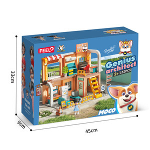FEELO STEM NOUVEAU FUN 152 PIÈCES Blocs de construction Villa Maison de princesse Simulation <span class=keywords><strong>Grand</strong></span> ensemble Villa Château Blocs de construction Jouets pour enfants - Product Image 2