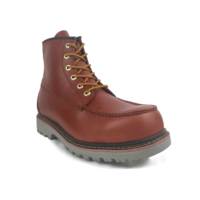 Chaussure de sécurité industrielle pour hommes, en cuir de vache, bout en acier, protection ESD Construction, bottes de travail