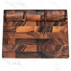 <span class=keywords><strong>Planche</strong></span> à découper sur mesure extra-large en bois d'acacia naturel, plateau géant pour traiteur, pour usage quotidien - Product Image 1