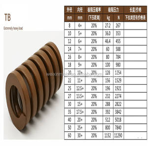 Muelles de Compresión de Alta Calidad para Moldes SWF SWL SWB SWH SWM - Product Image 3