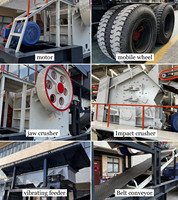 Concasseur à mâchoires mobile PE500x750 au design innovant pour le broyage des déchets de construction, concasseur à mâchoires pour quartz, concasseur à mâchoires pour minerai