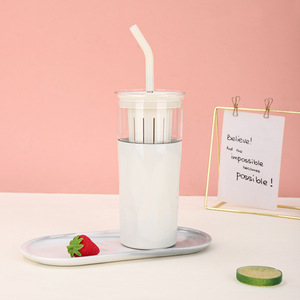 Vaso Multifuncional con Pajita y Filtro para Té, Cuerpo Aislado Desmontable - Product Image 6