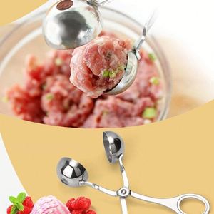 ที่ตักลูกชิ้นทำจากสเตนเลสสตีล2ชิ้นขนาด3ซม./4.5ซม. - Product Image 4