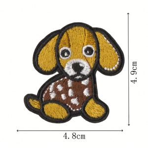 Nouvelle broderie écologique thermocollante avec bordure noire, motifs variés de chiens mignons pour chapeaux d'enfants - Product Image 6