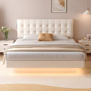<span class=keywords><strong>Lit</strong></span> à cadre souple moderne minimaliste économique avec un grand espace de rangement, dossier réglable et léger - Product Image 4