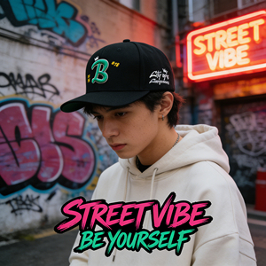 Cappello Snapback Vintage Hip Hop con Visiera Ricamata Light Board Funky Junque - Product Image 4