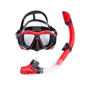 O mais recente silicone profissional mergulho máscara silicone snorkeling tubo pode ser ajustado automaticamente equipamento de mergulho