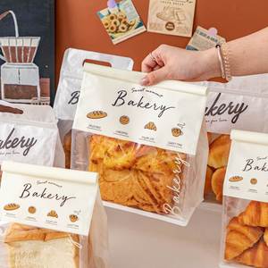 Bolsa Ecológica de Papel Kraft de Grado Alimenticio para Panadería, con Ventana y Cierre Metálico, para Almacenamiento de Alimentos - Product Image 2