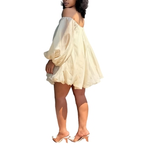 Vestido Casual de Mujer, Sexy, sin Tirantes, de Color Sólido, con Estampado Digital, Tejido de Punto, Mini, a la Moda, Superventas - Product Image 2