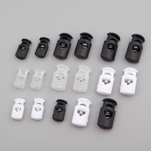 Single Hole <strong>Cord</strong> <strong>Lock</strong> Clamp <strong>Toggle</strong> Stop Slider Black Plastic <strong>Cord</strong> <strong>Stopper</strong> for Clothes Bag Rope Accessories OEM Product - Product Image 1