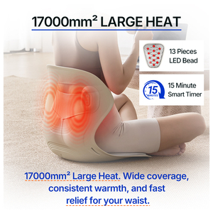 Smart Waist <b>Back</b> Support Chair Posture Correction Massage Chair Red Light Therapy heating Lumbar Waist Support <b>Cushion</b> seat - Product Image 4