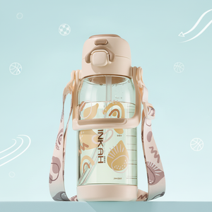 Bouteille d'eau en plastique Tritan PINKAH Sport 820ML/28oz <span class=keywords><strong>avec</strong></span> paille, couvercles 2-en-1, sangle et poignée pour les voyages, les activités de plein air et la salle de sport - Product Image 1