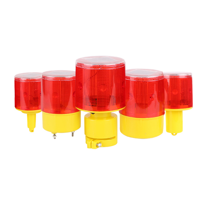 Красный дорожный конус на солнечной батарее, аварийная сигнальная лампа, светодиодный сигнальный маячок безопасности