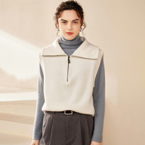 <span class=keywords><strong>Gilet</strong></span> en <span class=keywords><strong>cachemire</strong></span> pur sans manches en <span class=keywords><strong>cachemire</strong></span> pour femmes de haute qualité - Product Image 4