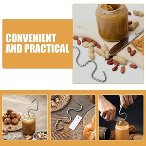 1 ensemble de mélangeurs à beurre de cacahuète en acier inoxydable, matériel de qualité alimentaire, mélangeur à sauce au beurre, un outil de cuisine pratique - Product Image 3