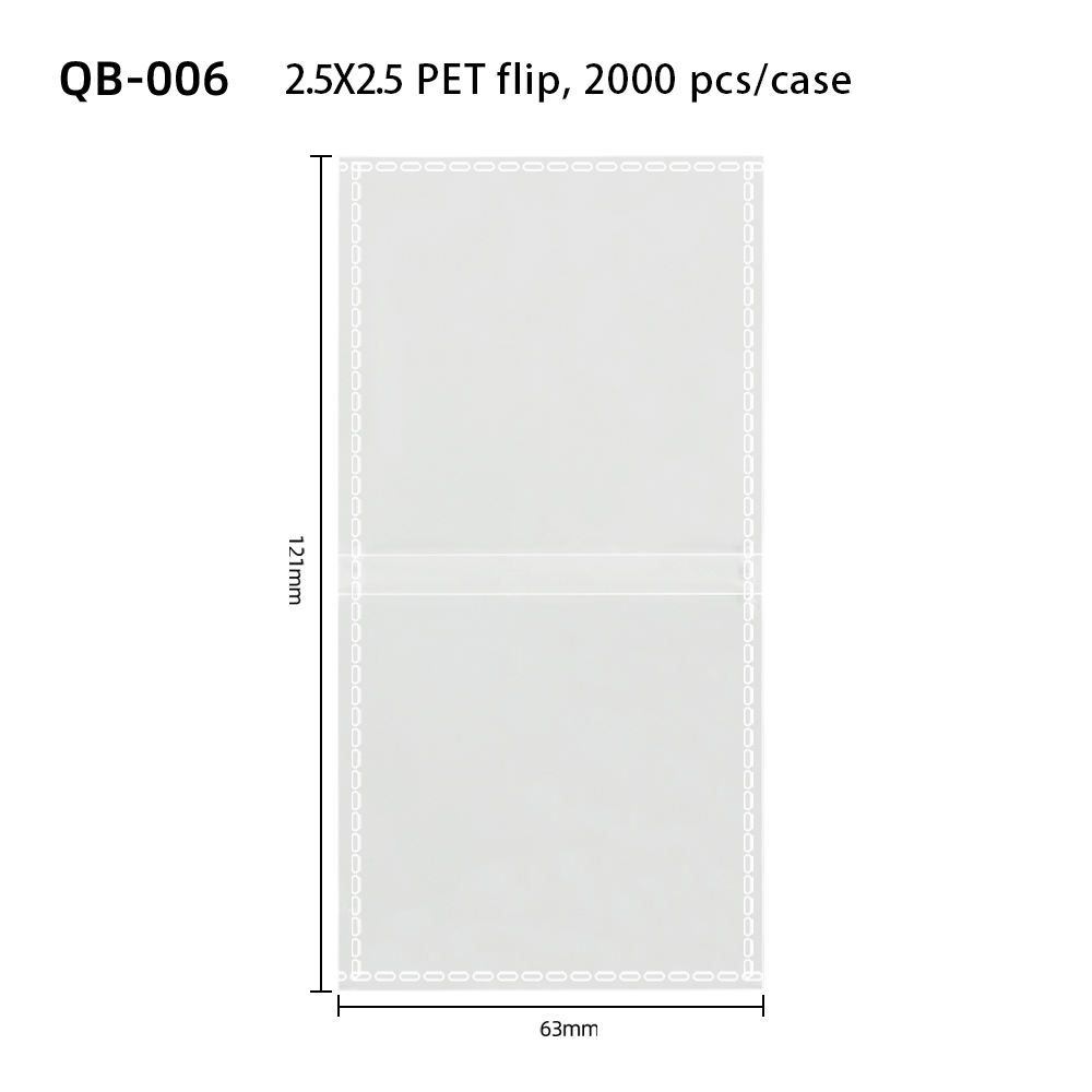 Transparent 2.5x2.5 Inch