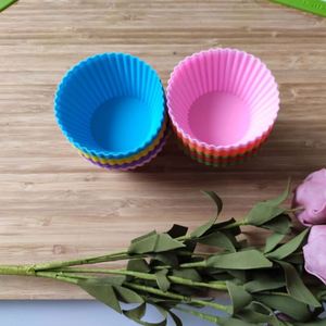 Silicone Cake Mold Round Shaped Muffin Cupcake Baking Molds <b>Kitchen</b> Cooking Bakeware Maker DIY Cake Decorating Tools - Product Image 4