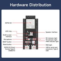 Placa Yahboom ESP32 S3 WROOM 1 N16R8 Compatible con XiaoZhi AI y Admite Desarrollo Arduino ESP-IDF MicroPython