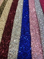 Tissu à paillettes YX2644-2 Chine, faible MOQ, tissu extensible en spandex noir à paillettes pas cher pour vêtements