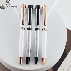 Stylos à bille en métal personnalisés en gros avec logo, stylo publicitaire promotionnel, encre noire 1,0 mm, pour cadeaux d'entreprise et usage de bureau - Product Image 3