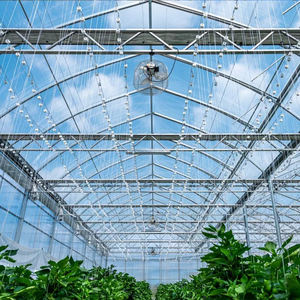 Grande serre intelligente à cadre en acier galvanisé Venlo solaire passif à faible coût avec verre trempé pour usage agricole - Product Image 4