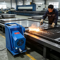 Machine industrielle portable de décapage de scories à air chaud pour le nettoyage des grilles de tables de découpe laser