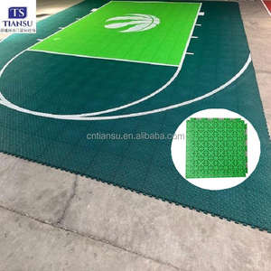 Chaud! Plancher de cour de sports de verrouillage de pp le plus vendu pour le basket-ball extérieur/tennis/<span class=keywords><strong>volley</strong></span>-ball/futsal/pickleball/football/shuffle - Product Image 1
