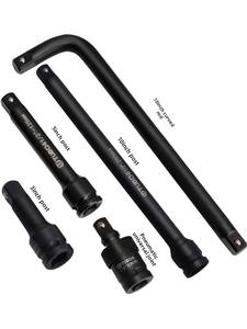 Jeu de douilles à chocs robustes de 25 pièces avec douilles hexagonales Torx épaisses et allongées dans un coffret en plastique pour la réparation automobile - Product Image 4