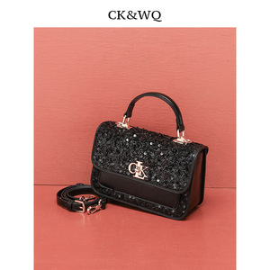 Borsa Donna Nuova Collezione SS 2026, Design Lussuoso con Paillettes Lucide, Squisita ed Elegante Borsa a Tracolla Piccola Quadrata - Product Image 2