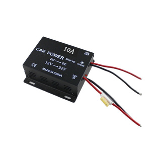 <strong>DC</strong> <strong>12V</strong> <strong>to</strong> 24V 10A Single Phase Metal Shell Black Pressure Reducer Automotive Step-Up Power <strong>Converter</strong> 50/60Hz 1 Year Warranty - Product Image 1