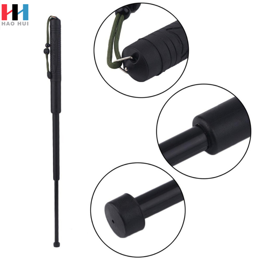 Портативные выдвижные палки для самообороны, телескопические стойки, 3 секции, сумка для хранения, легко носить с собой, на открытом воздухе, C0043, новые, 64 см