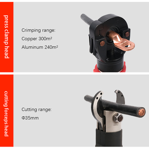 300 32c Thép Không Gỉ Pin-Hoạt Động Thủy Lực Cáp Lug Uốn Tóc Bồng Báo Chí Công Cụ Không Dây Ống Nước Ống Đồng Kìm Cắt - Product Image 6