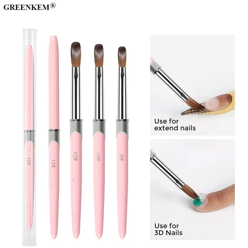 Nail Art Pincel Para Hacer UÃ±as Acrilicas 100% Mink Pur Hair Nail