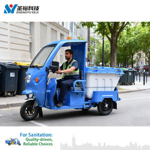 Triciclo Elettrico per Igiene Urbana da 500L |   Camion a Tre Ruote per Trasferimento Rifiuti con Cassetta degli Attrezzi |   Veicolo per la Pulizia Municipale - Product Image 2