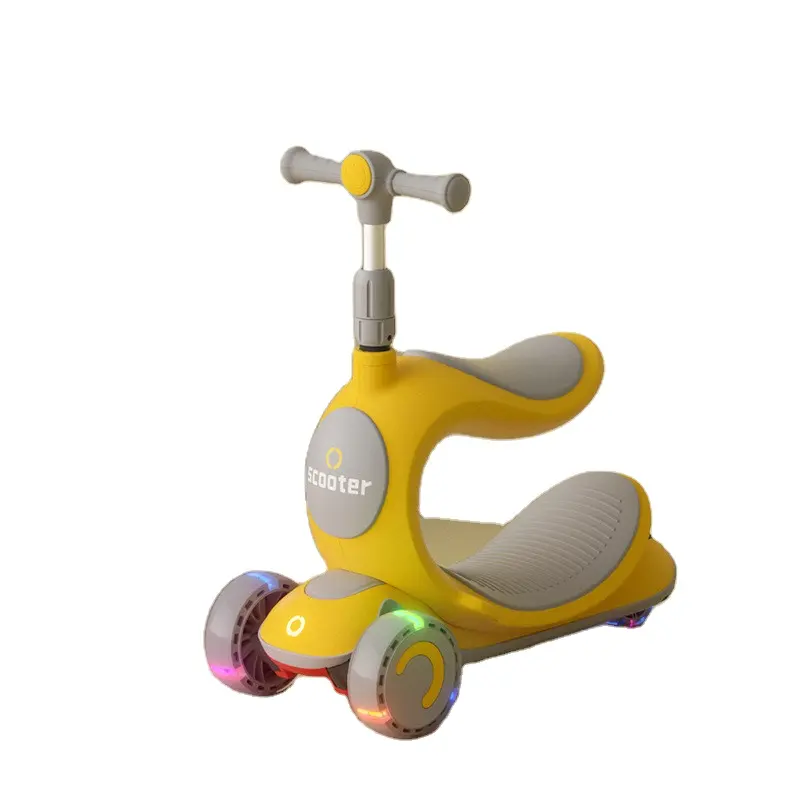 2023 Fabriek Directe Groothandel Baby Scooter 2 In 1 Rijsport Kinderen Speelgoed Vleugel Trolley