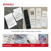 Impresora de Etiquetas Térmicas Industrial de Doble Línea de 300 DPI, Impresora de Códigos de Barras para Etiquetas de Ropa, Conexión USB y WiFi