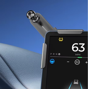 Universal 17mm Ball Head Car Holder Base Clip-on 5-18mm Clamp Range Scratch-proof for Most EV Floating Central Control Screens - Product Image 2