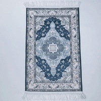 Tapis de prière portable multi-usages pliable et lavable en machine, imprimé, pour la prière, modèle LB-2