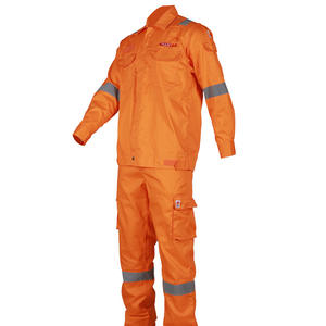 Conjunto de Ropa de Trabajo Ignífuga de Algodón Antiestático para la Industria Petrolera y Petroquímica, Azul Océano, Azul Cielo, Rojo, Gris - Product Image 5